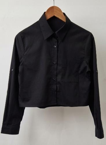 Camisa Corta de Poplin Elastizado