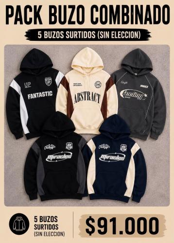 Pack Buzos Bicolor