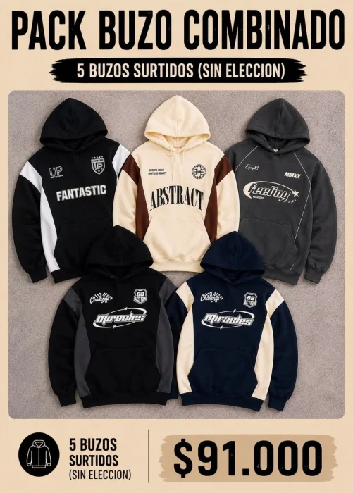 Pack Buzos Bicolor