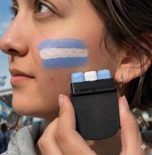 Maquillaje Bandera en Barra, Mundial Argentina 2026