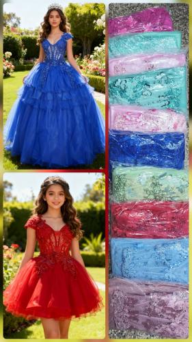 Vestido de 15 de 3 Piezas