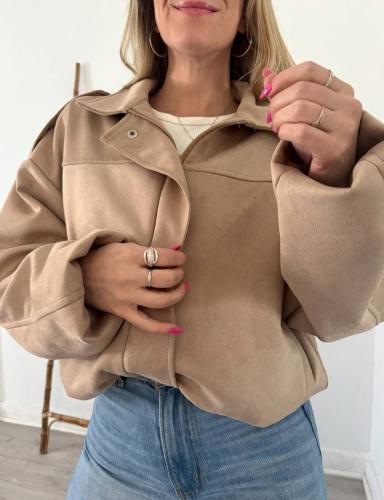 Campera Bomber con Foro Gamusa