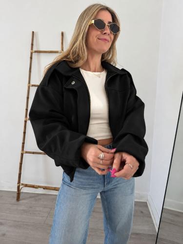 Campera Bomber con Foro por Dentro