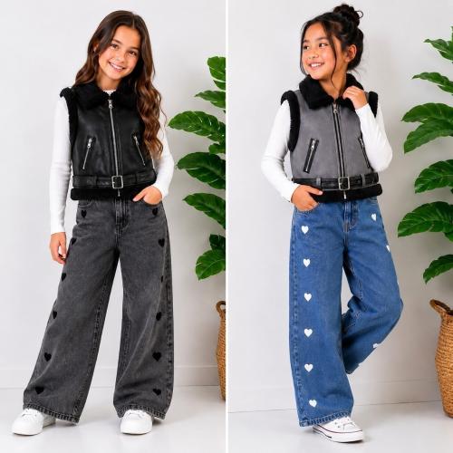 Chalecon Gamulan con Piel para Niña,hermosos!! - Miniatura 3