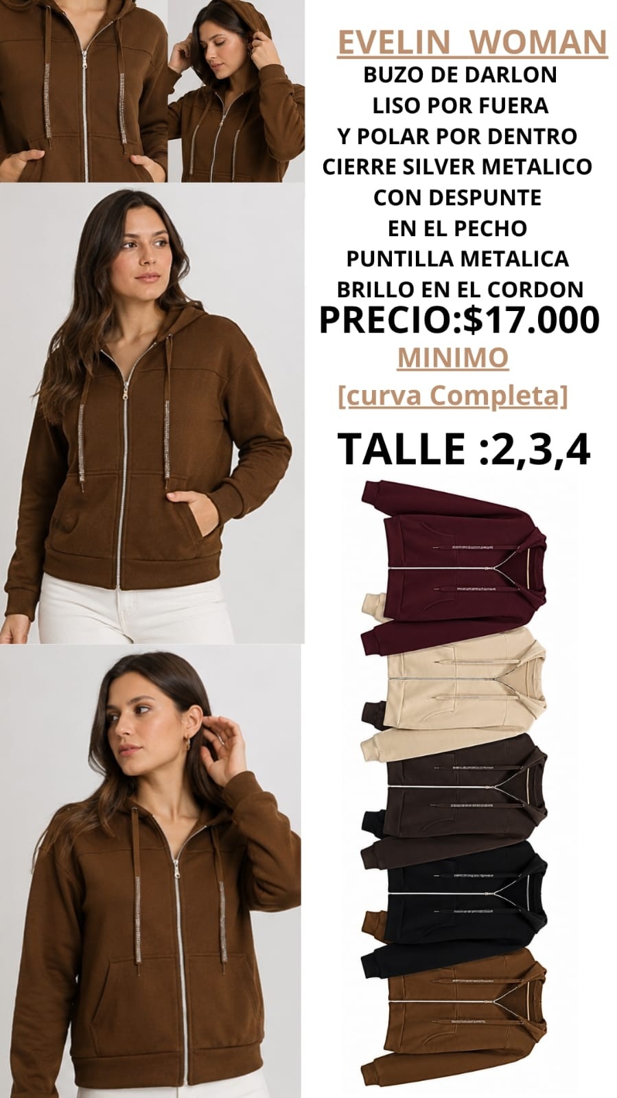 Campera con Stras en el Cordon - Imagen 1