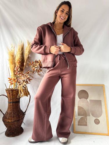 Conjunto (campera y Palazo Frizado)