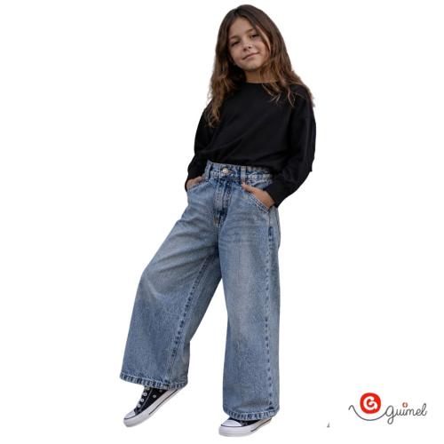 4217 Jean Nena Teen Wide Esponjado con Bigotes