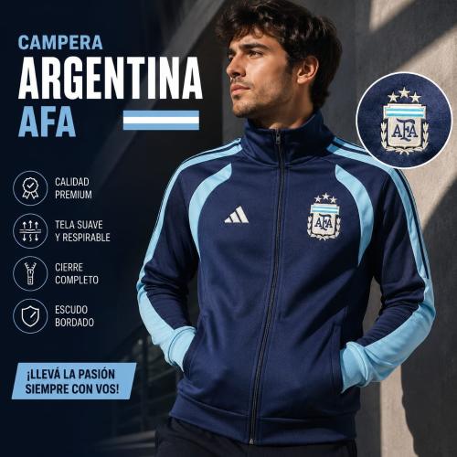 Campera Argentina Adulto Bordada.