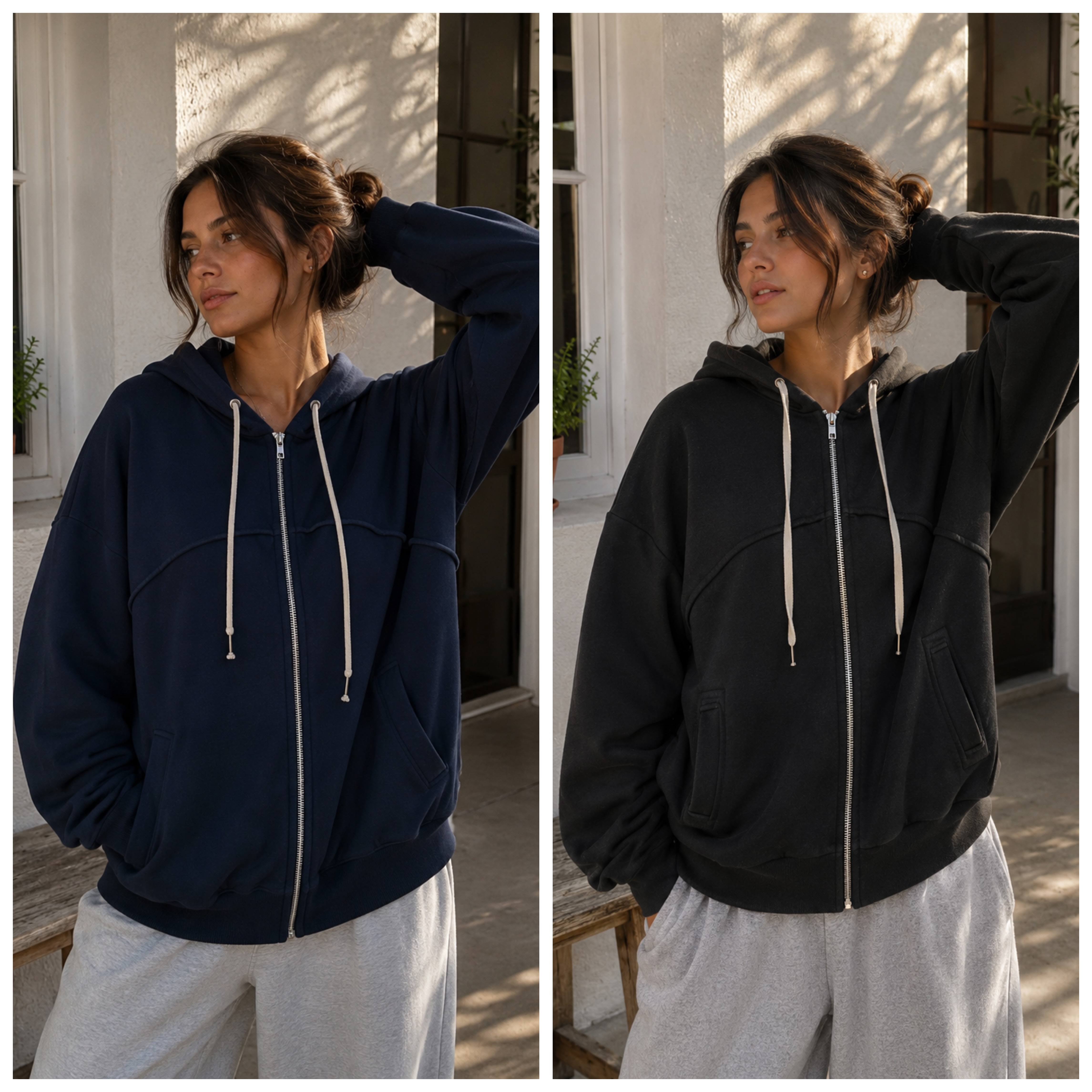 Campera con Capucha  Estilo Bomber  Line - photo-output.jpeg