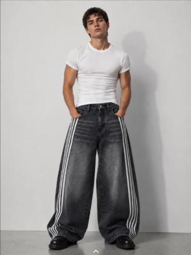 Atlantida - Baggy Gris con Lineas
