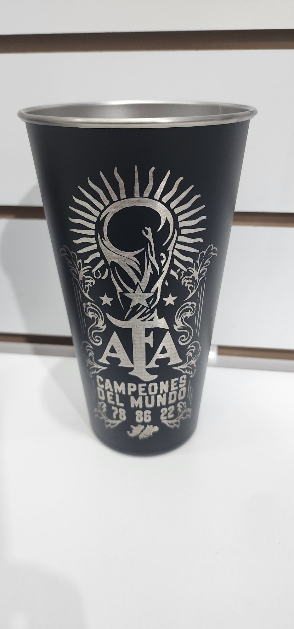 Vasos Acero Inoxidable. Dia del Amigo. Mundial. Argentina.oferta - Imagen 1