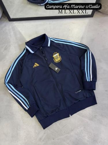 Campera Afa Marino C/cuello Tejido