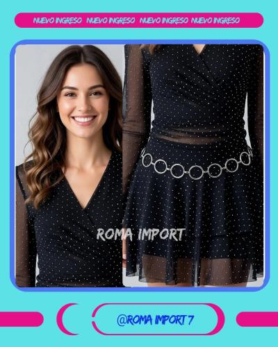 Conjunto de Tul con Strass 2 Piezas