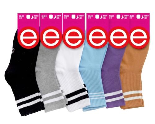Medias Elemento Mujer 1/3 Caña Pack X12  Art.401r