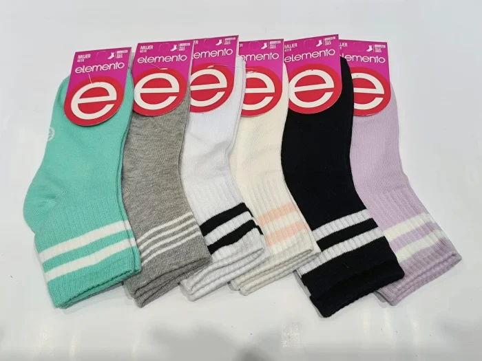 Pack X12 Medias Elemento Mujer 1/3 Caña  Art.401r
