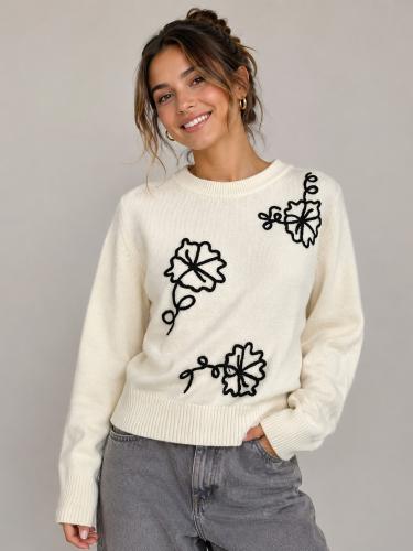Sweater Bordado 3d Importados