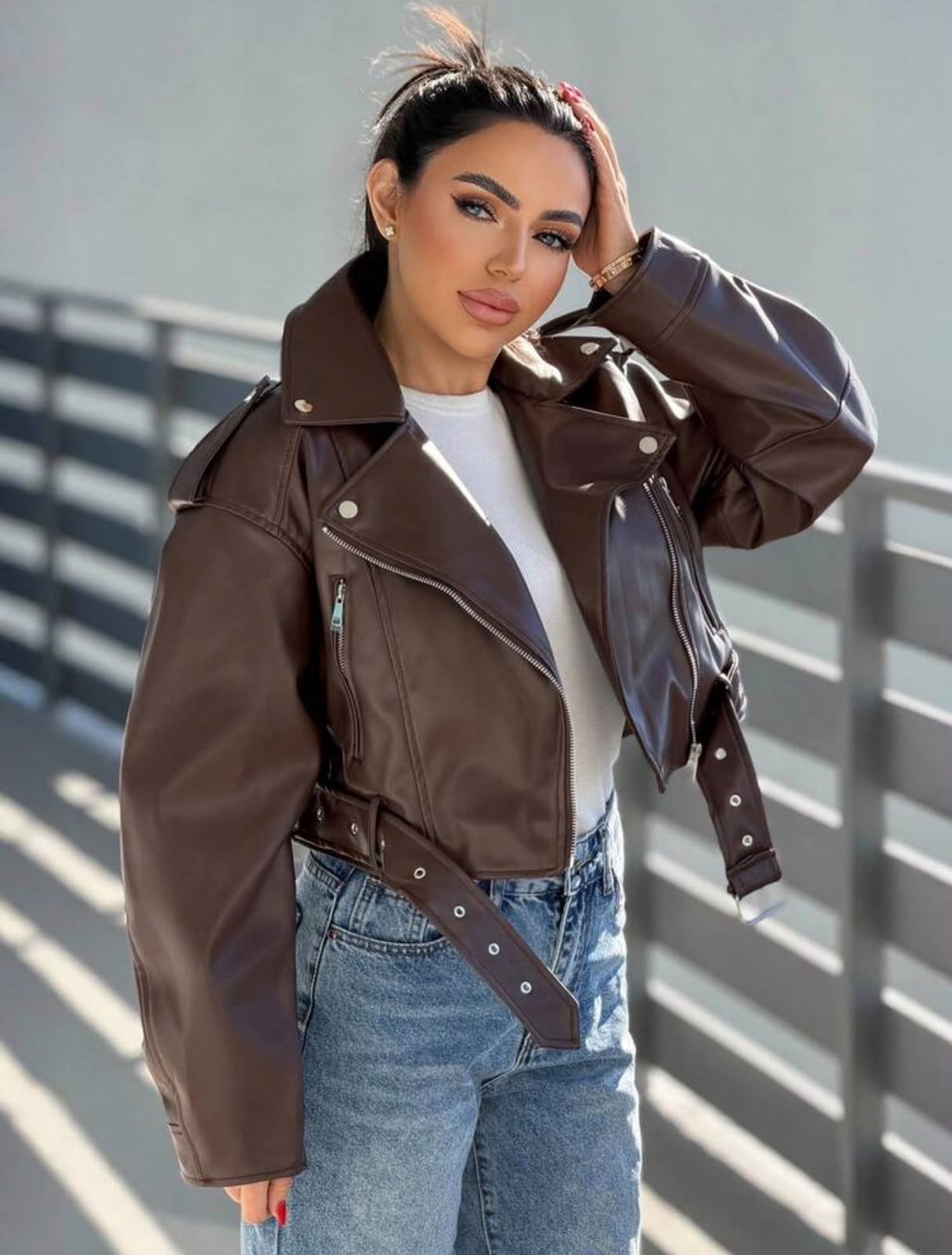 Cuero Yd Dama Oversize Cod:kk6117212h - Imagen 2