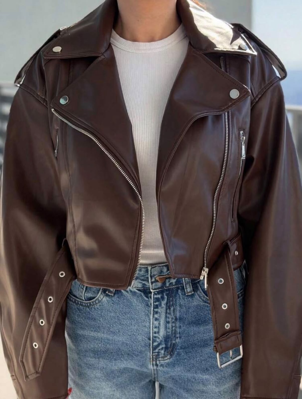 Cuero Yd Dama Oversize Cod:kk6117212h - Imagen 3