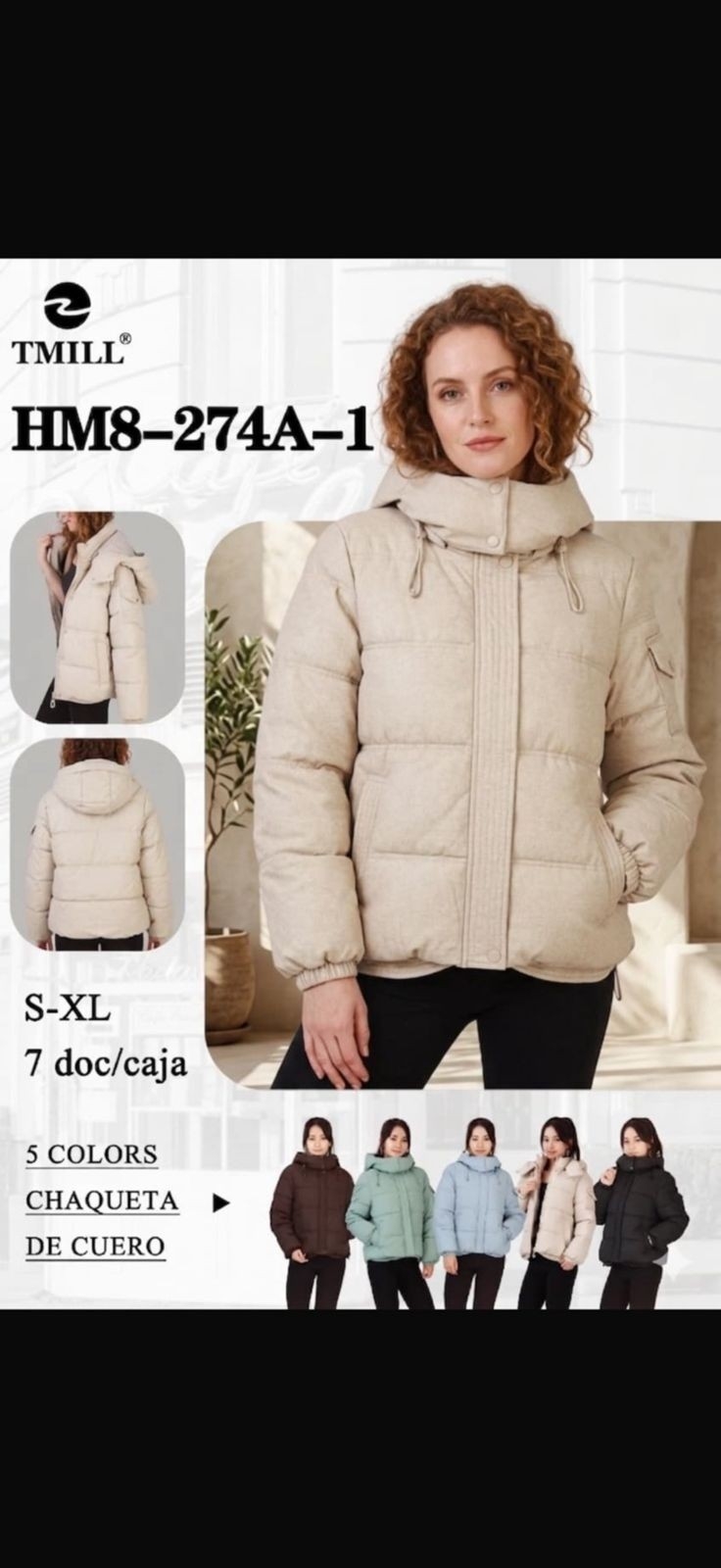 Puffer Dama Tmill Cod:hm8-274a-1 - Imagen 2