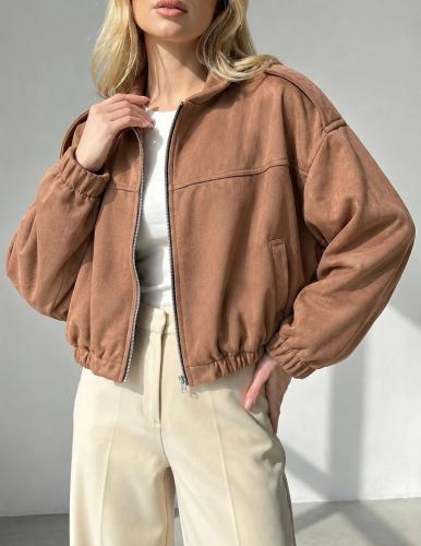Bomber de Gamuza