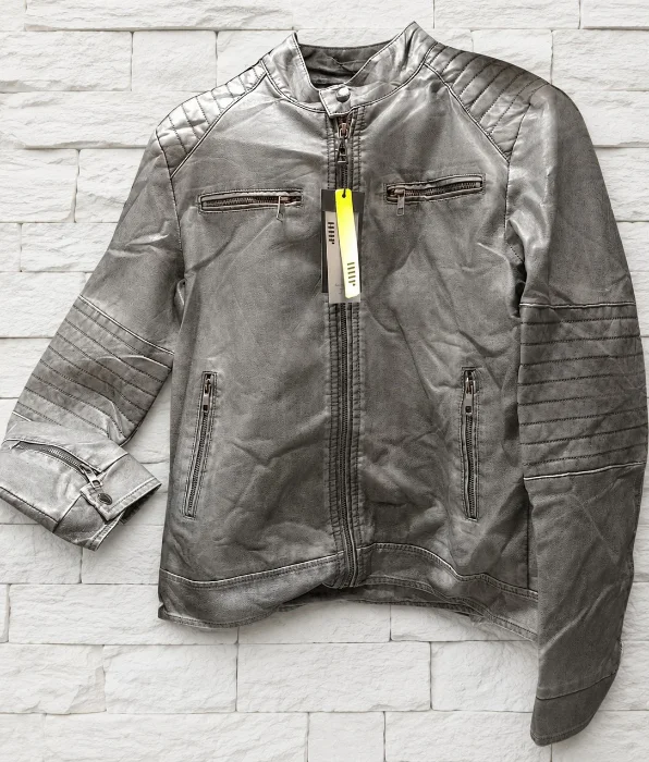 Campera Vintage Ecocuero Hombre