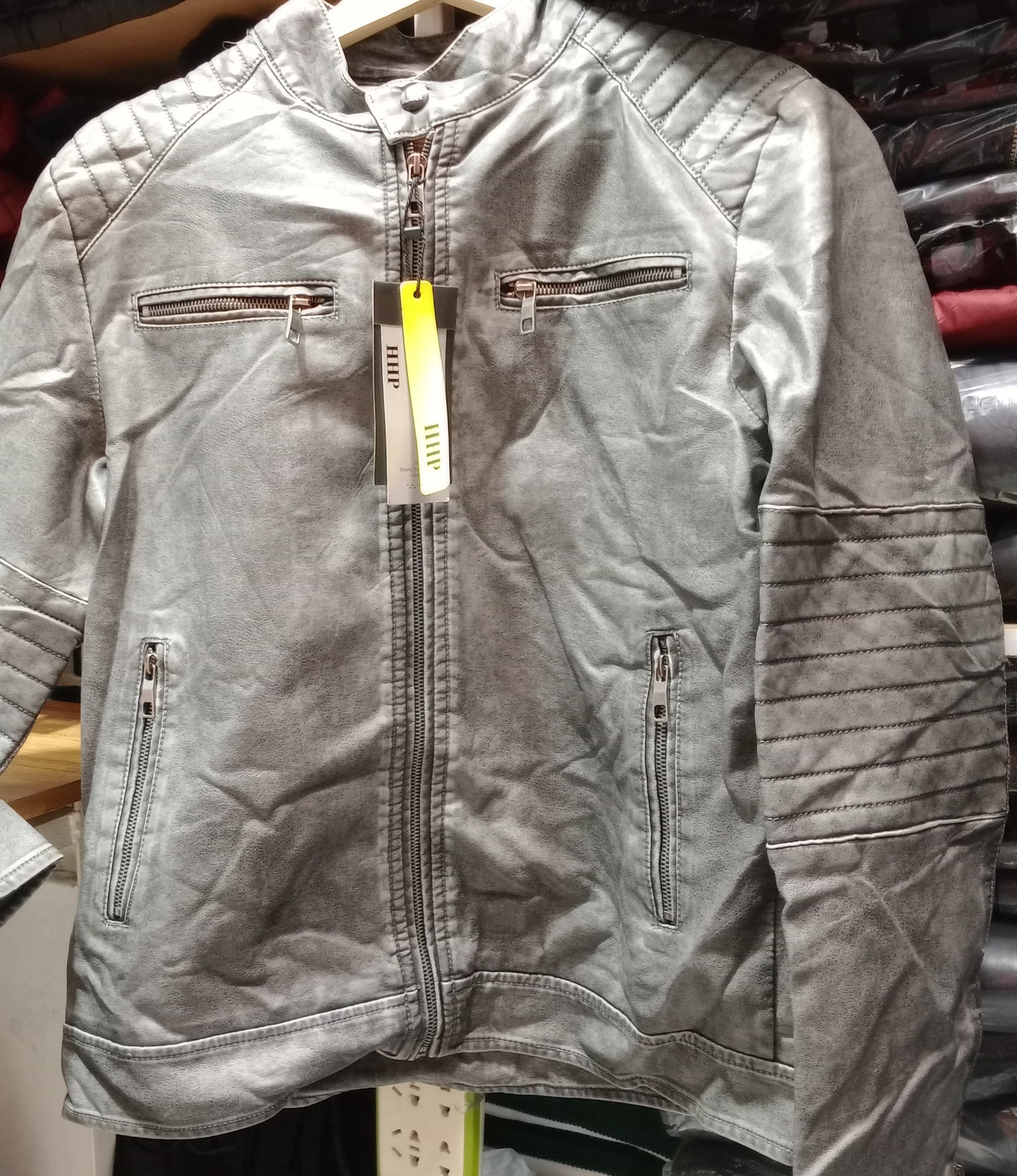 Campera Vintage Ecocuero Hombre - Imagen 2