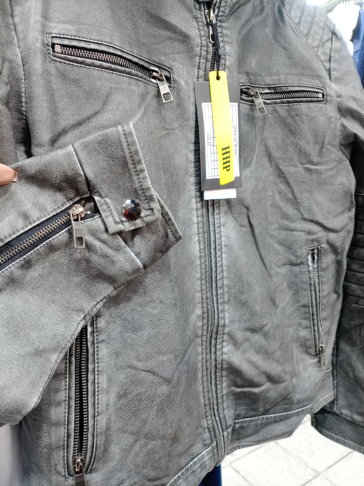 Campera Vintage Ecocuero Hombre - Imagen 3