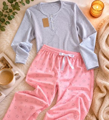 Pijama de Algodón Estrellas Georgette | Xl y Xxl