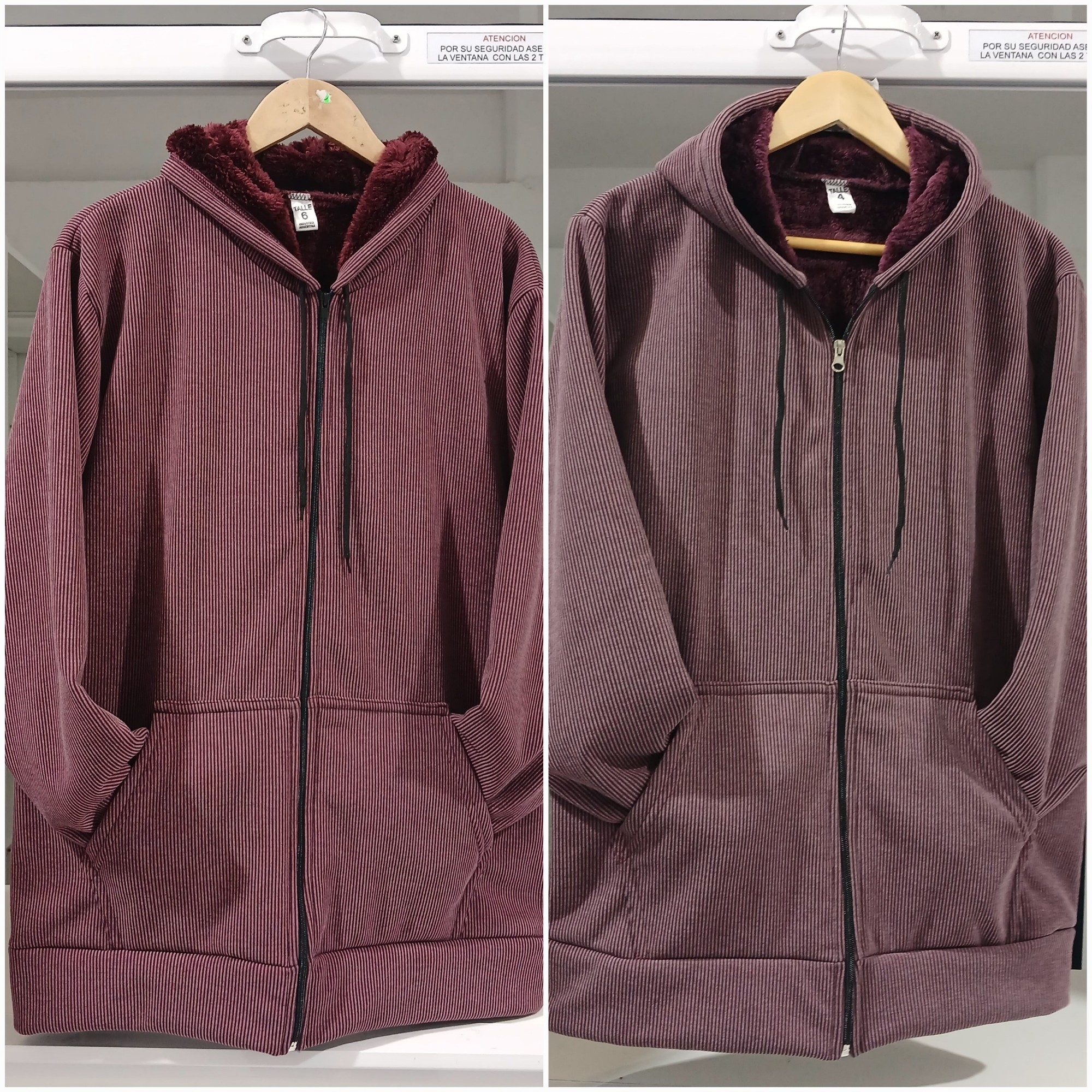 Campera Patron con Piel (corderito Art.) - Imagen 3