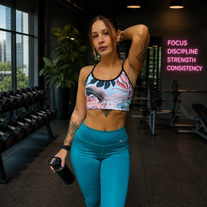Calza Deportiva Gofrada Animal Print Power Fit