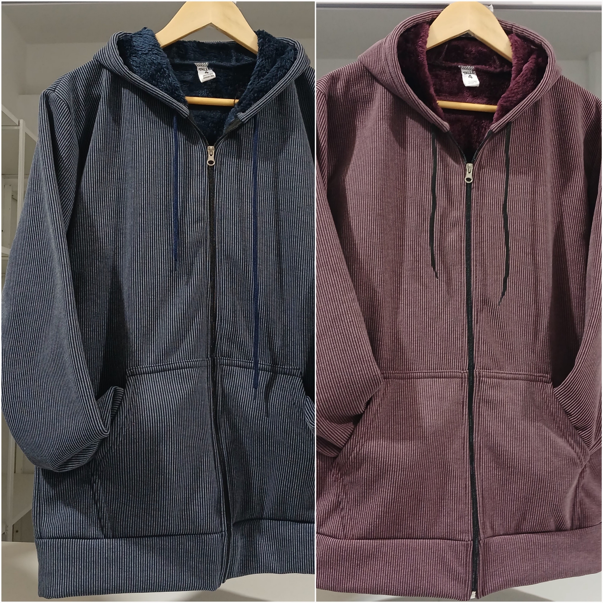 Campera Patron con Piel (corderito Art.) - Imagen 1