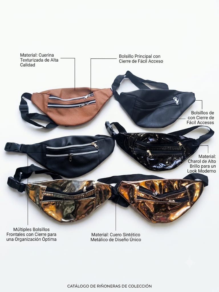 Riñonera de Charol y Cuerina - Imagen 1