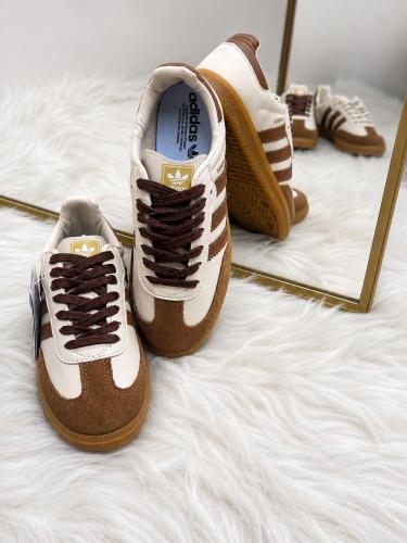 Zapatillas Adidas Samba Beige con Marrón Importadas