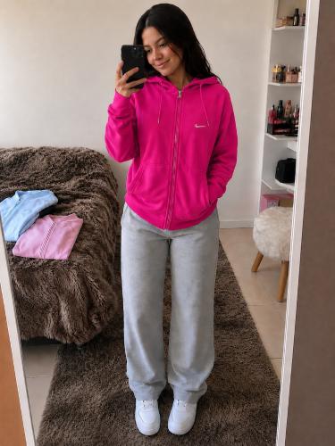 Campera de Algodón Peinado de Dama