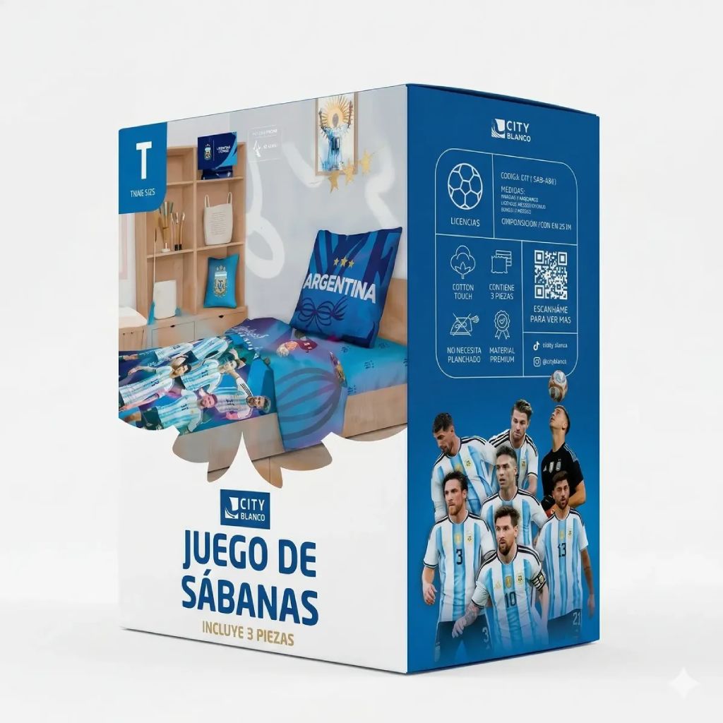 Juego Sábanas Argentina - Twin Size - Cotton Touch Suaves - 1.2.jpg