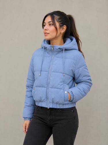 Puffer con Capucha Desmontable Talle S al Xl