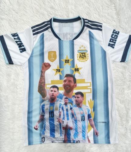 Camiseta Afa Animada Messi Sublimada Niño