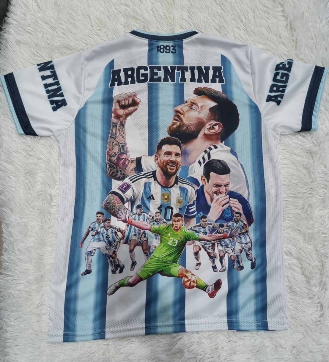 Camiseta Afa Animada Messi Sublimada Niño - Imagen 2