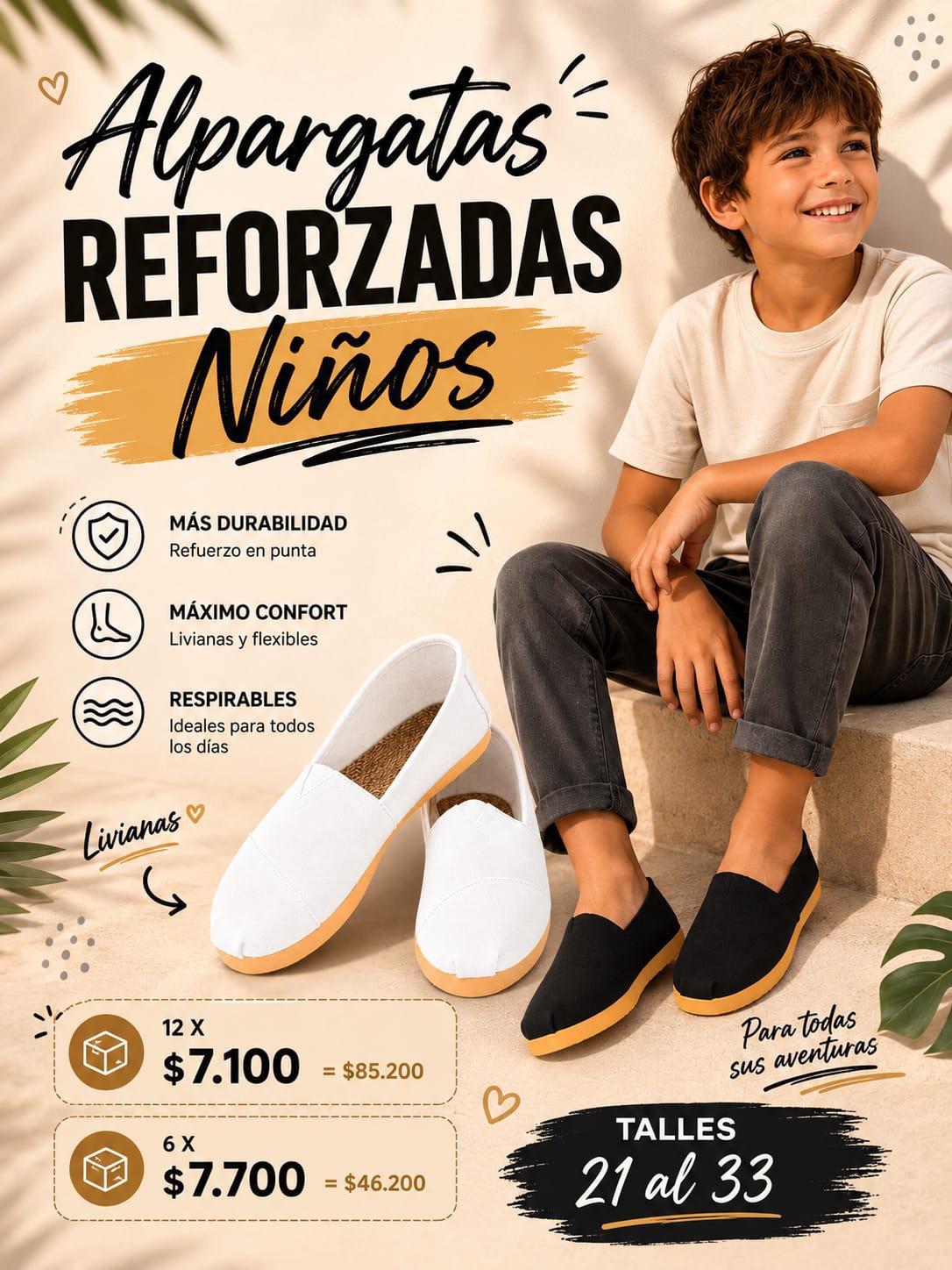Alpargatas Reforzadas Niños - Imagen 1