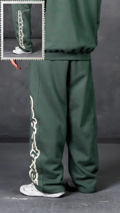 Jogging Baggy Frisa Verde "coldculture"