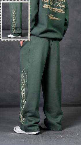 Jogging Baggy Frisa Verde "cursiva"