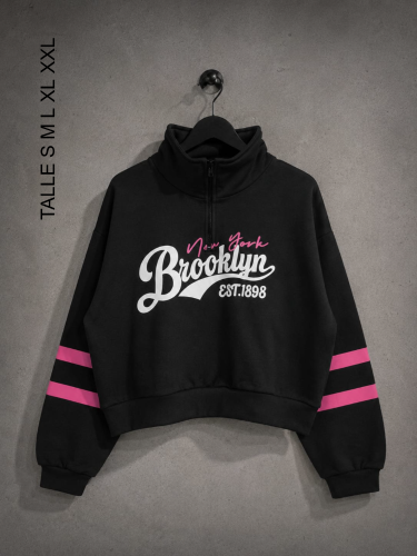 Buzo Friza Brooklyn Oversize C/cierre