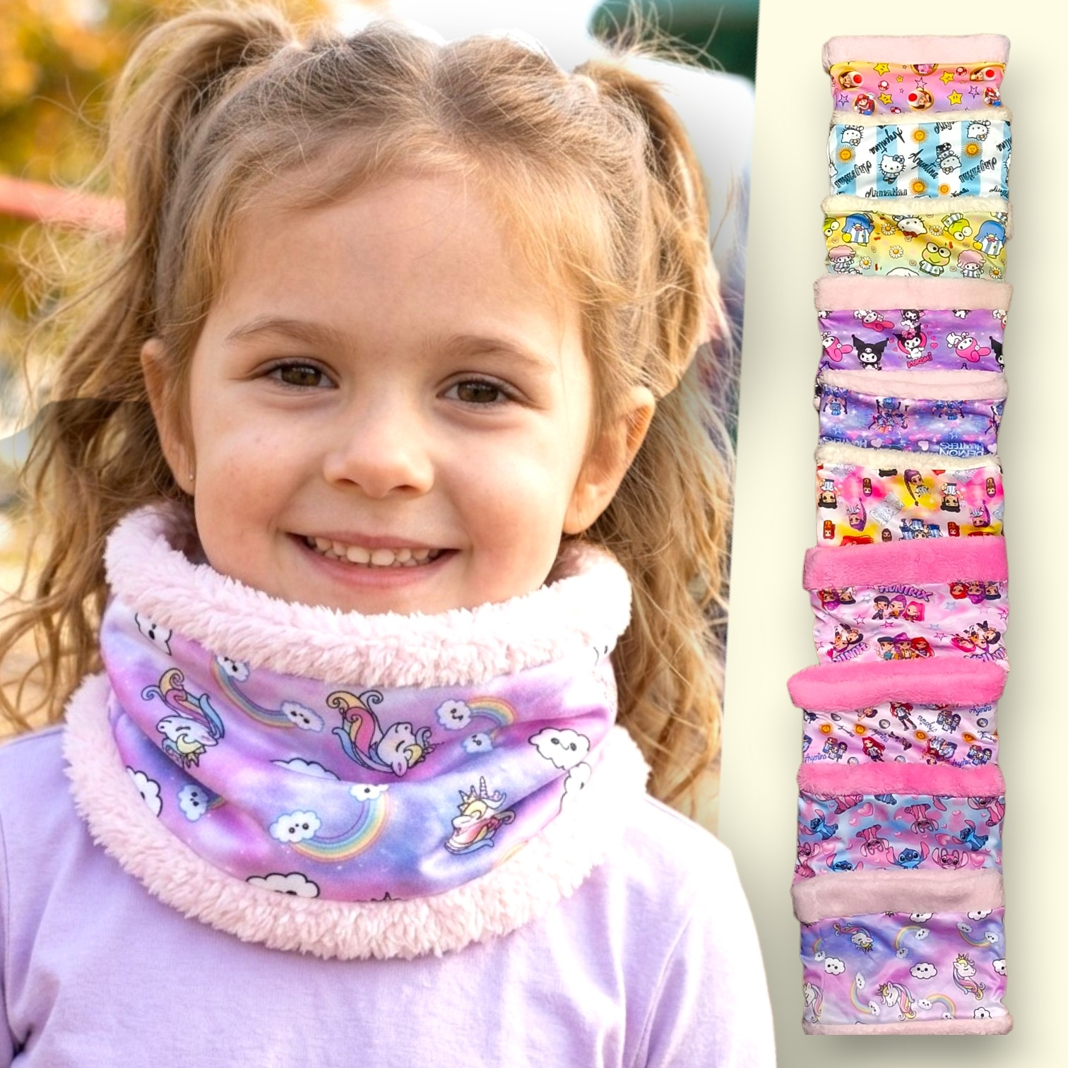 Cuello Corderito Niños de Personajes hasta 5 Años - Imagen 1