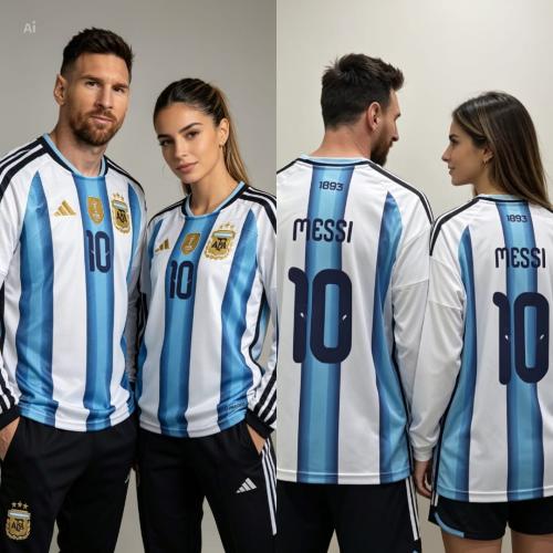 Camiseta Manga Larga Argentina Messi