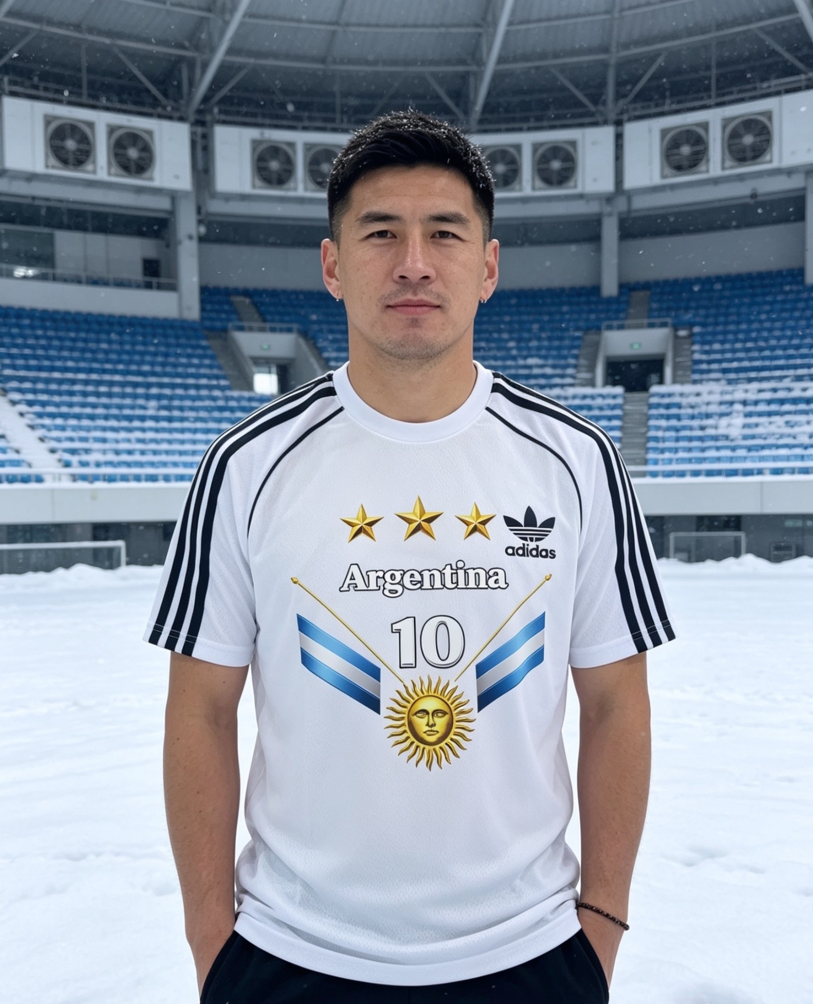 Camiseta 3 Tiras Argentina - Imagen 2