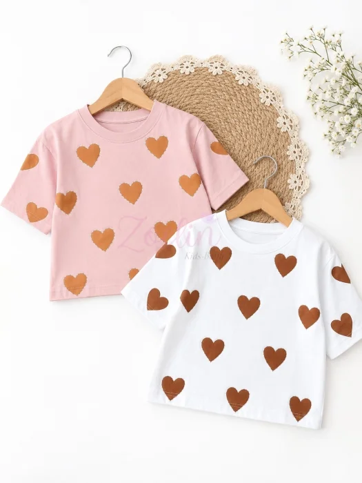 Remera Lova Nena Algodón Peinado Nena