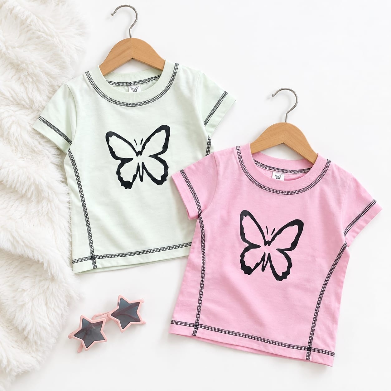 Remera Mariposa Algodón Peinado Premium - Imagen 2