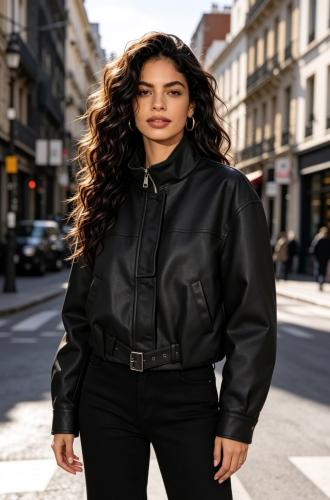Campera Bomber Ecocuero