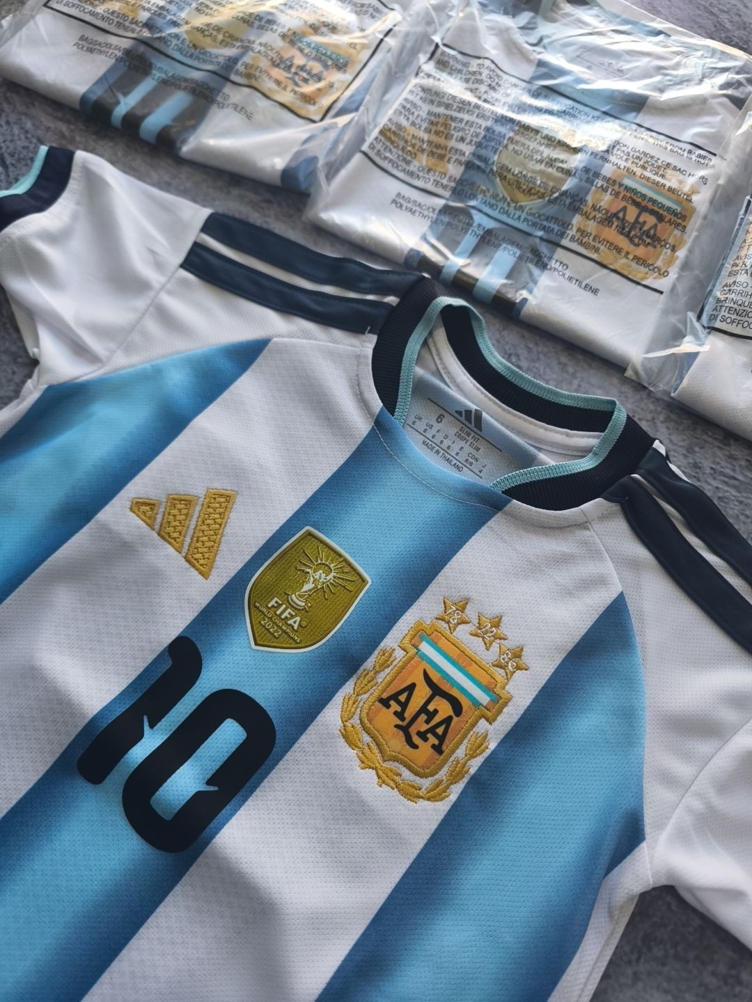 Camiseta Argentina de Niños - Imagen 4