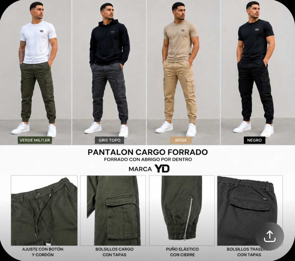 Pantalón con Polar por Dentro Yd - Imagen 3